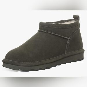 New BEARPAW Women's Super Shorty Boot 8 Ladies Seaweed Green